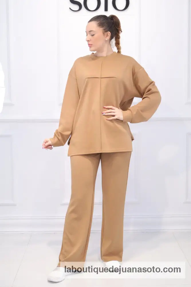 Conjunto ELENA 39136 CAMEL / S/M
