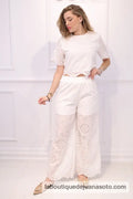 Conjunto perforado CK8138 BLANCO / S/M