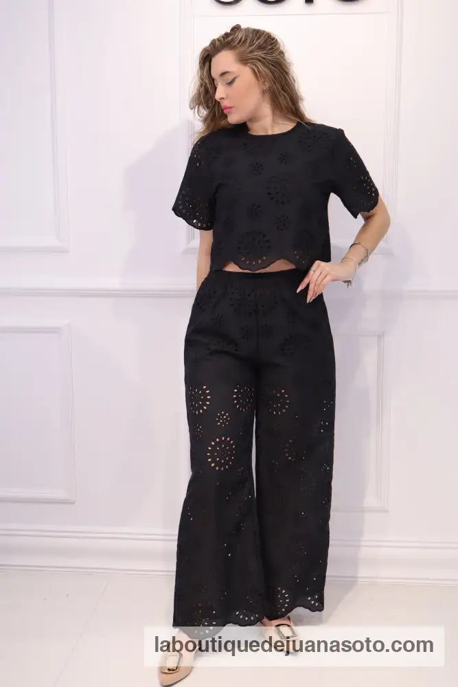 Conjunto perforado CK8138 BLANCO / S/M