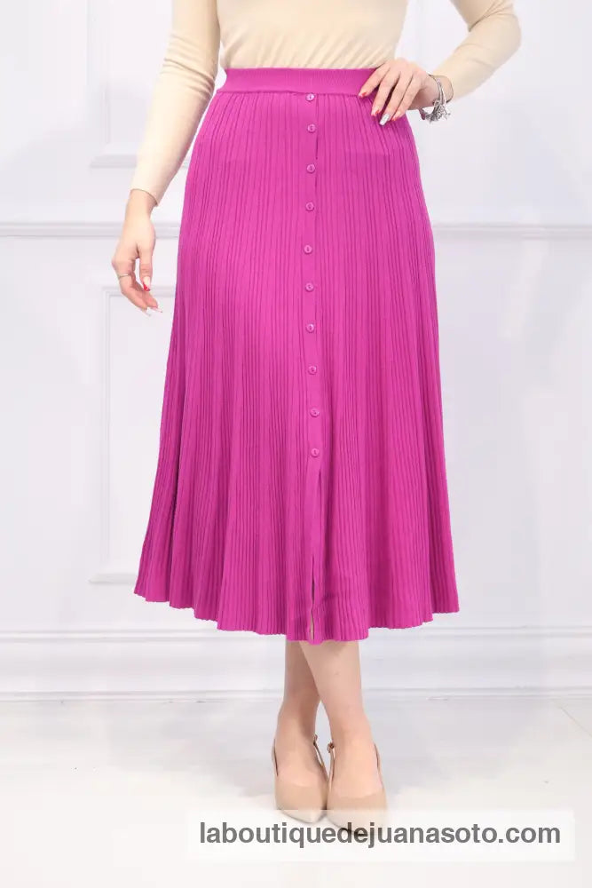 Falda botones H-089 BUGANVILLA