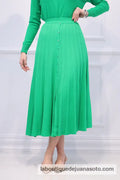 Falda botones H-089 VERDE ANDALUCIA