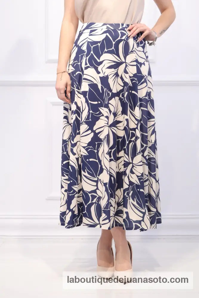 Falda flor 24222 AZUL MARINO