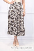 Falda punto licra lotus 24222 NEGRO