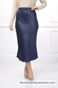 Falda raso 4287 AZUL MARINO / M