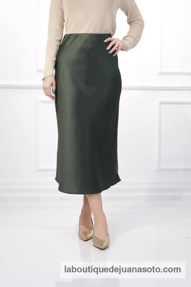 Falda raso 4287 VERDE / M
