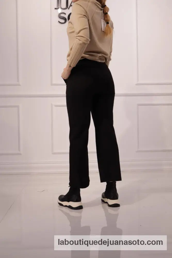 pantalon antelina C-9106 NEGRO / M/L