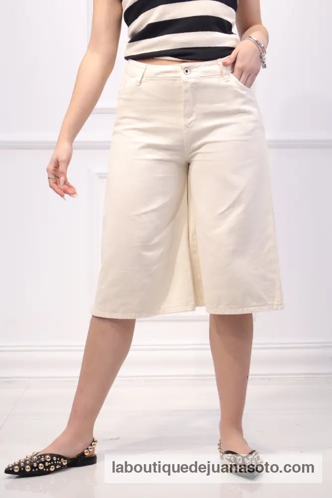 Pantalon fashion (bermuda) BEIG / S